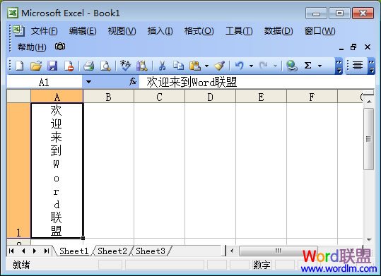 表格中竖排